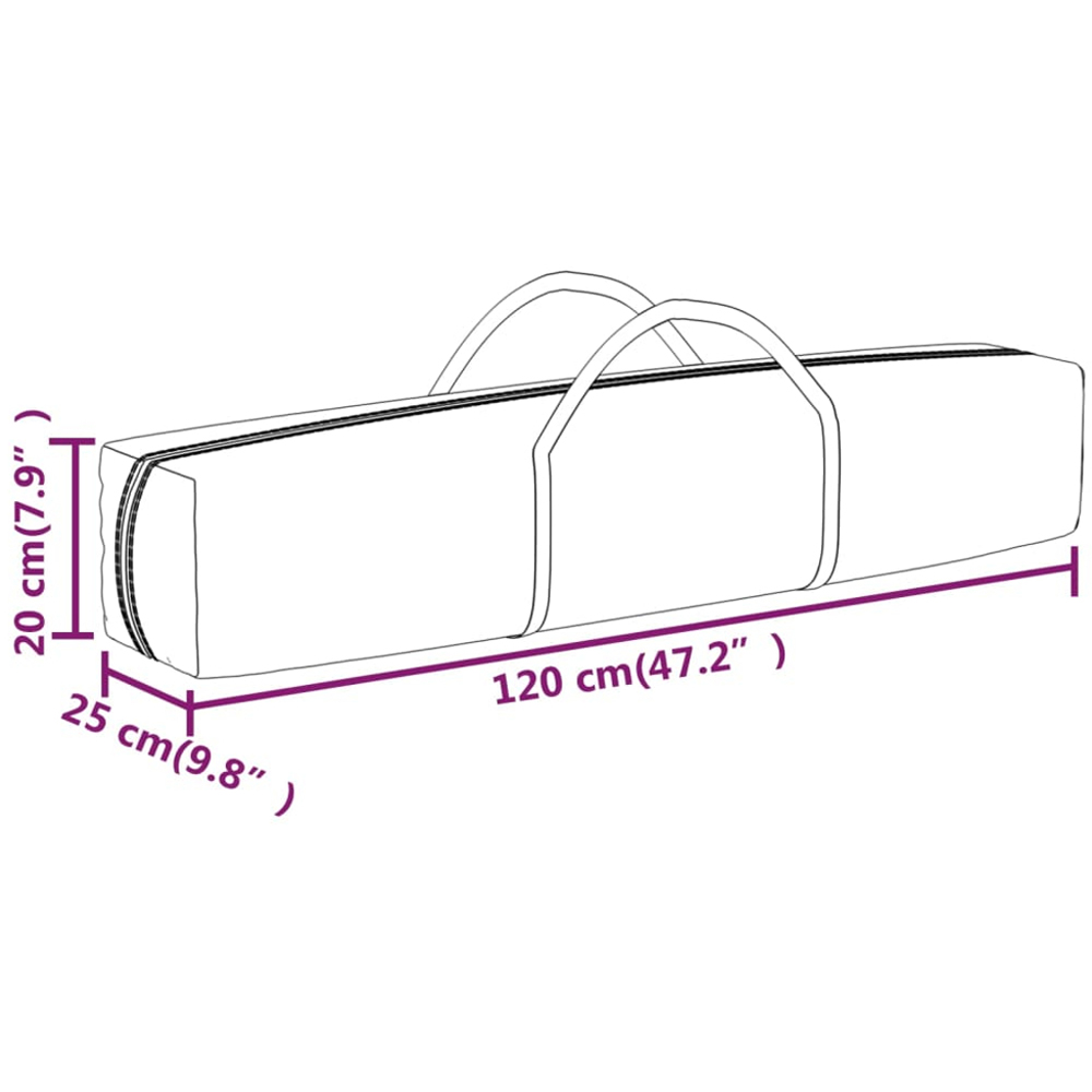 vidaXL 3 x 3m Red Foldable Party Tent Image 8