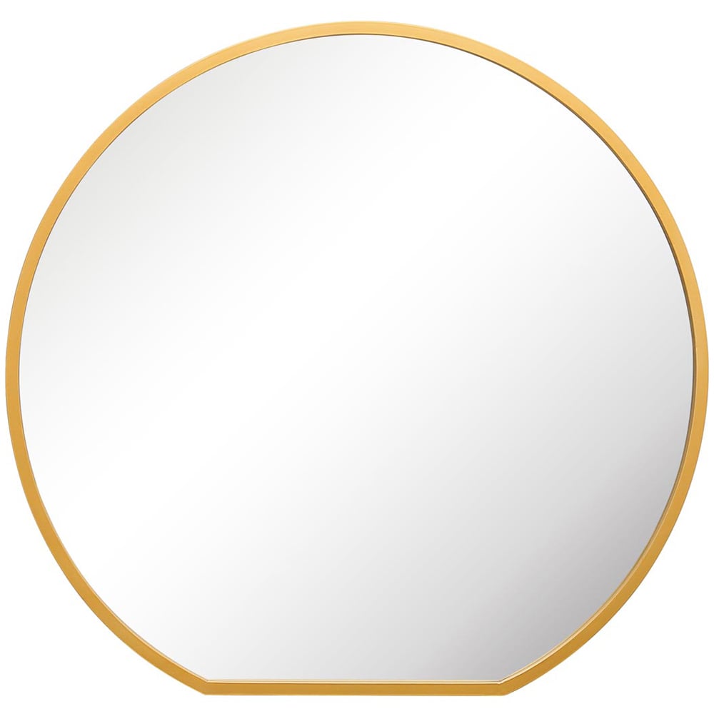 MirrorOutlet The Circulus Gold Framed Circular Wall Mirror 126 x 120cm Image 1