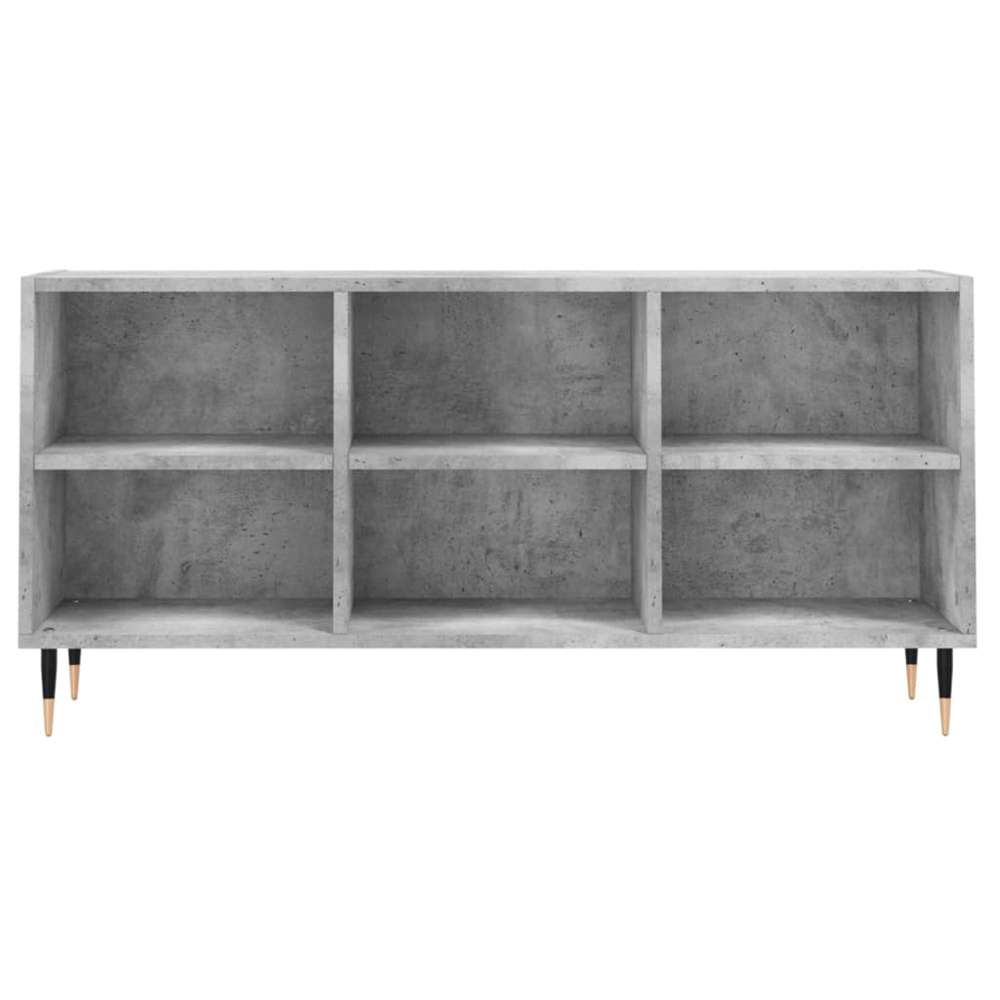 vidaXL 6 Shelf Concrete Grey TV Cabinet Image 3
