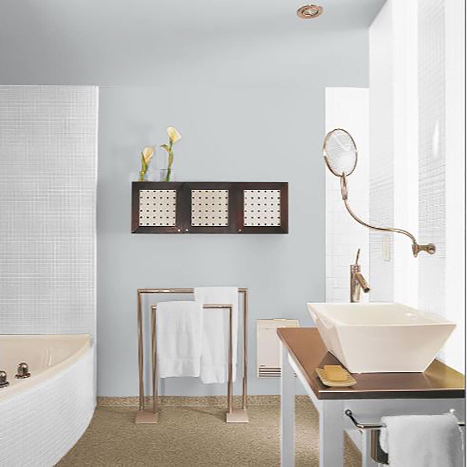 Johnstone's Bathroom Frosted Silver Mid Sheen Emulsion Paint 2.5L Image 4