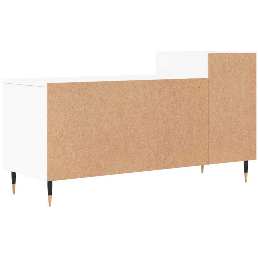vidaXL 2 Door 3 Shelf White TV Cabinet Image 8