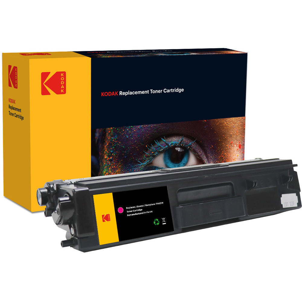 Kodak Brother TN421 Magenta Replacement Laser Catridge Image 1