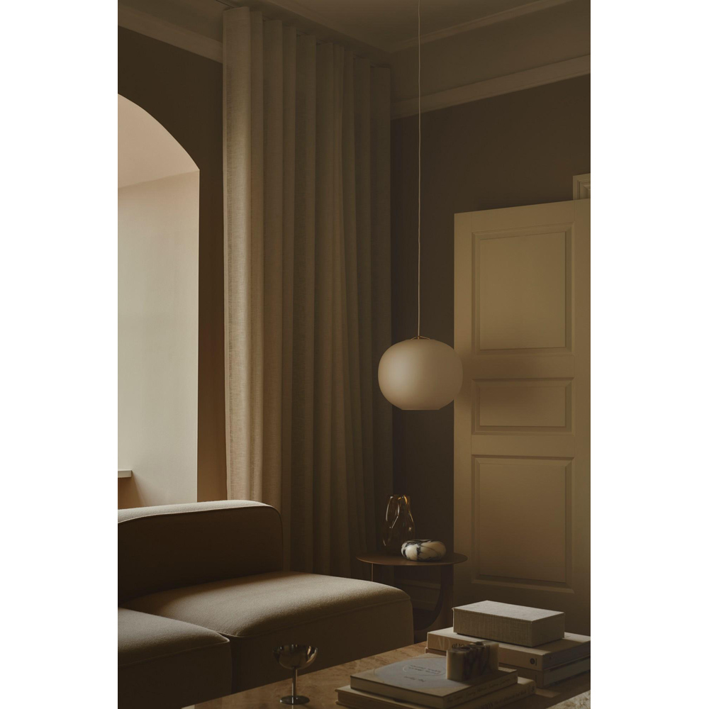 Nordlux Navone 40 E27 Opal White and Brass Pendant Light Image 5