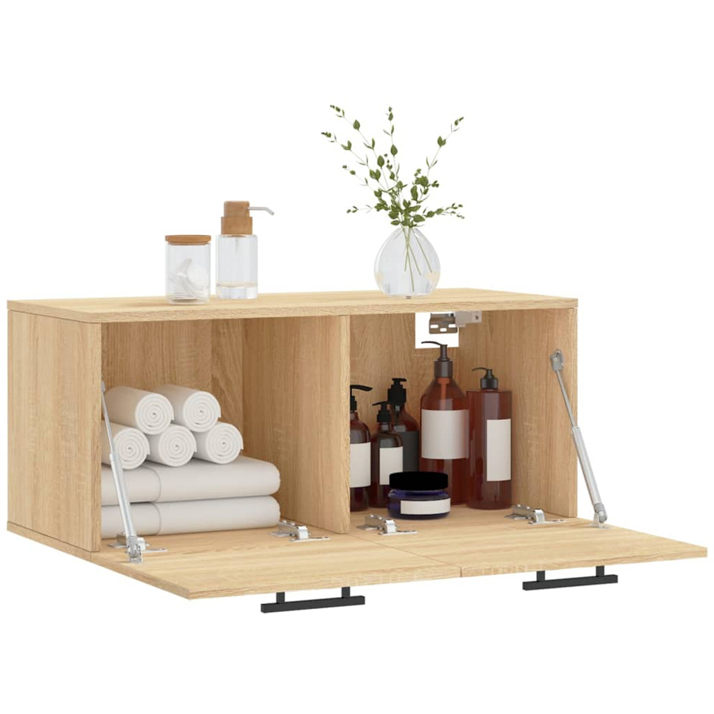 vidaXL 2 Door Sonoma Oak Wall Cabinet Image 4