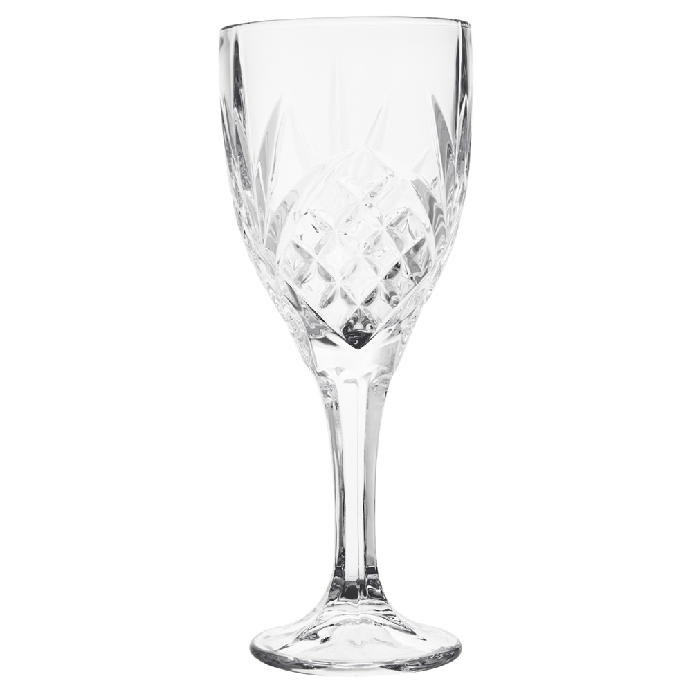 Wilko Luxe Cut Wine Glass Image 1