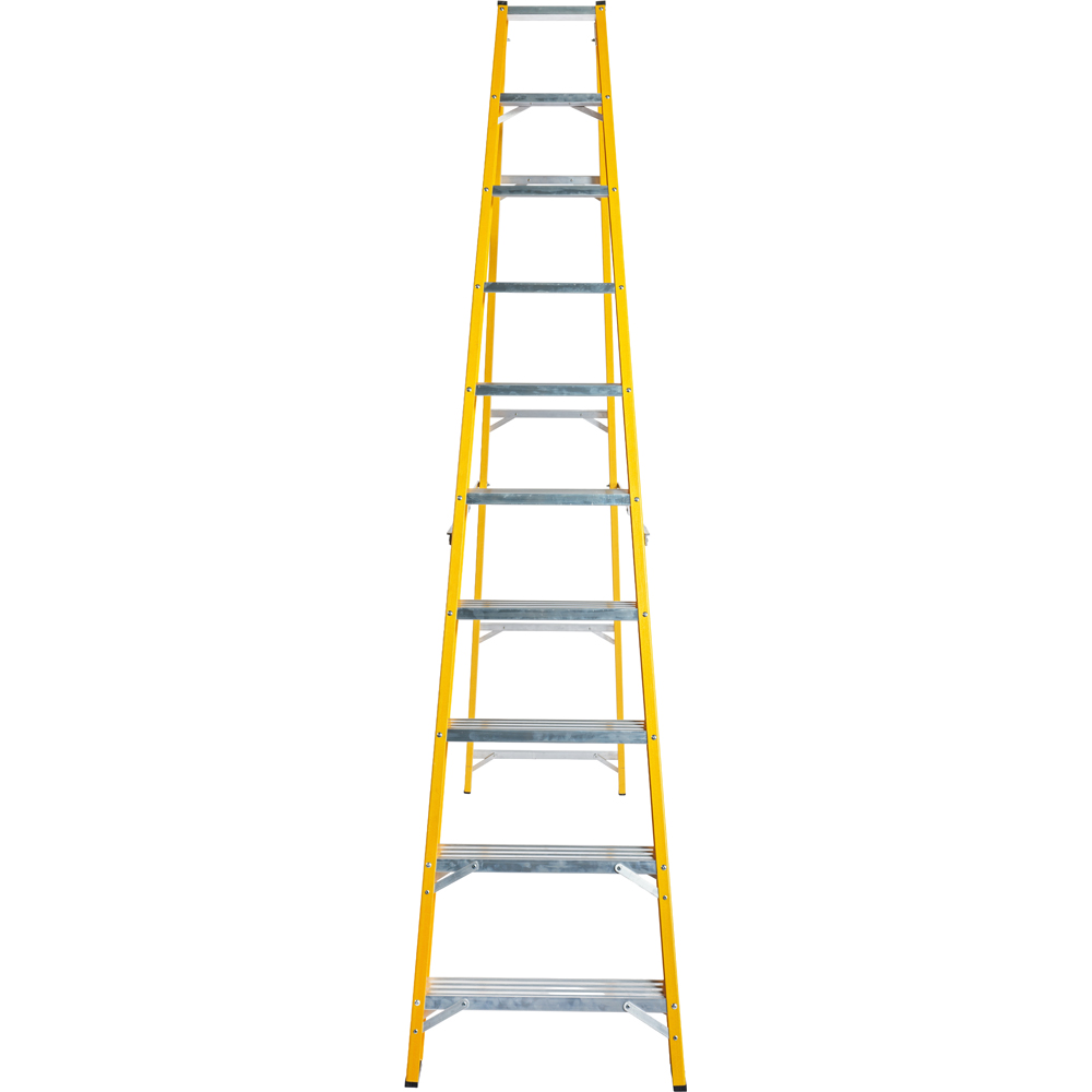 Lyte Ladders and Towers MagnaStep 10 Tread Glassfibre Swingback Step Ladder Image 2