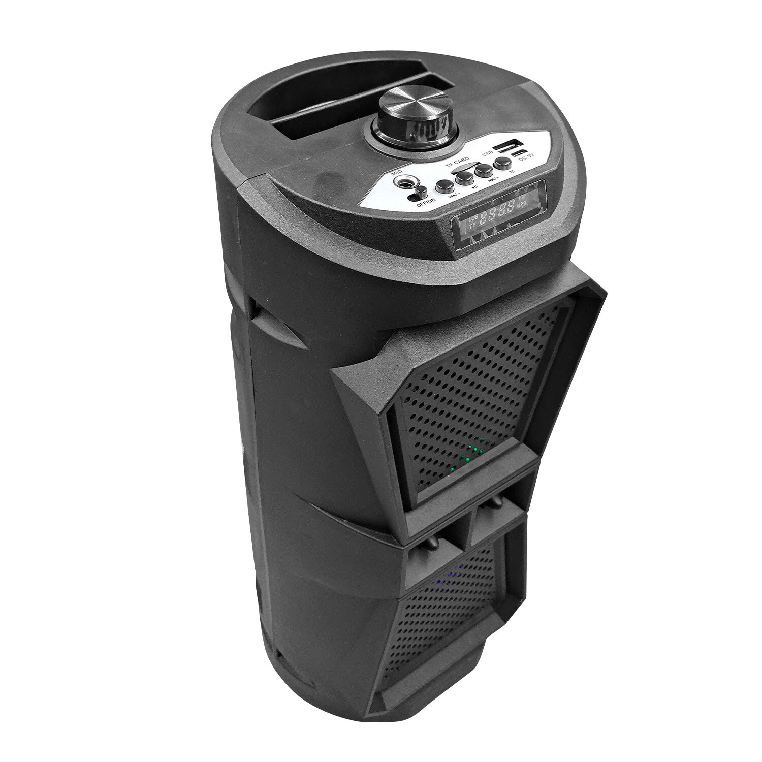 Black Karaoke Speaker with Microphone Image 4