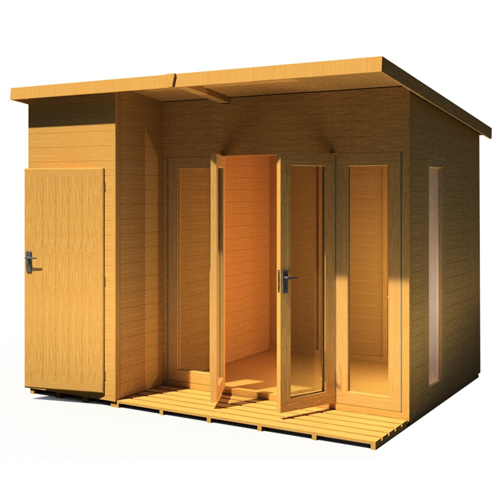 Shire Aster 10 x 8ft Double Door Contemporary Summerhouse Image 3