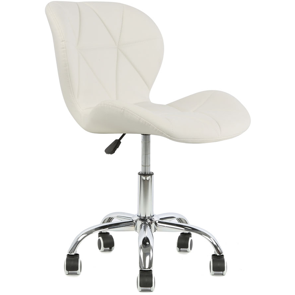 Orion White Swivel Office Chair Image 3