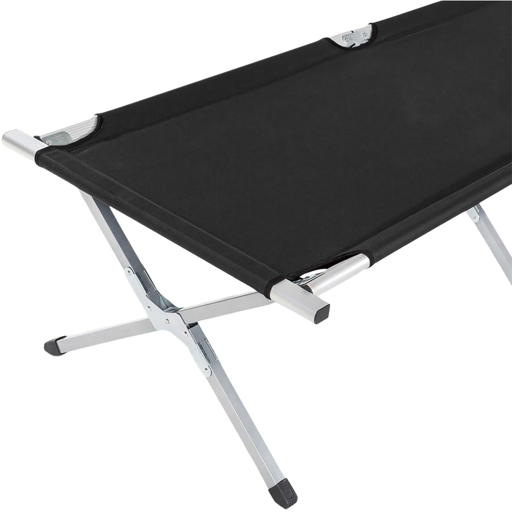 tectake Black Aluminium Camping Beds 3 Pack Image 4