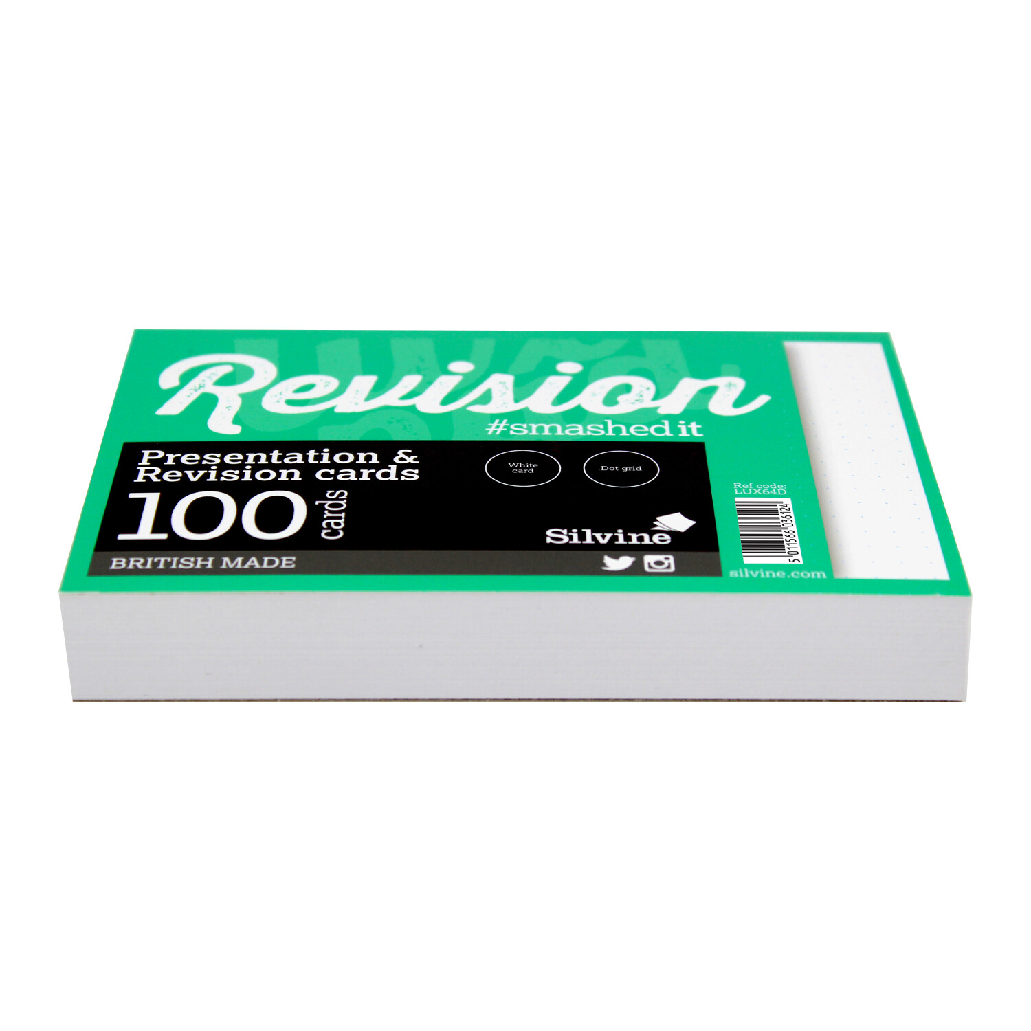 Pack of 100 Silvine Revision and Presentation Cards Image 2