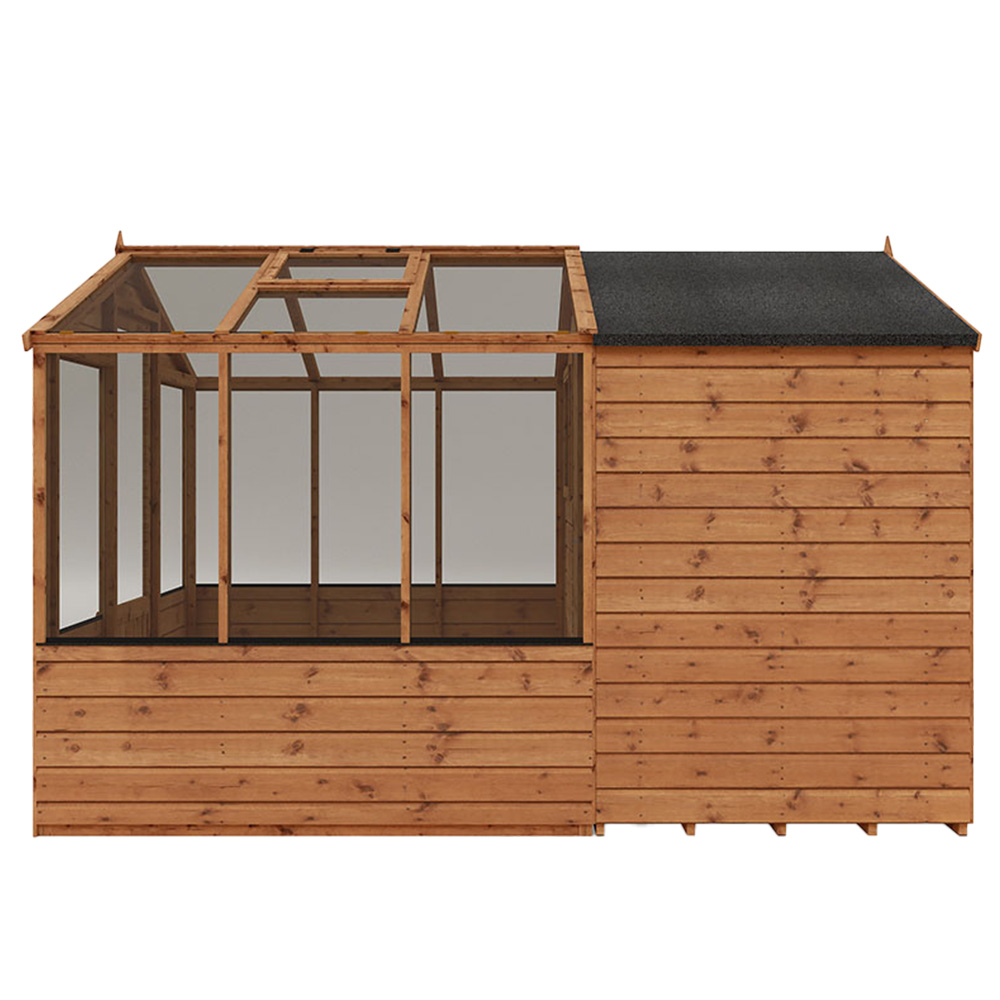 Mercia Wooden 10 x 6ft Traditional Apex Greenhouse Combi Shed Image 7