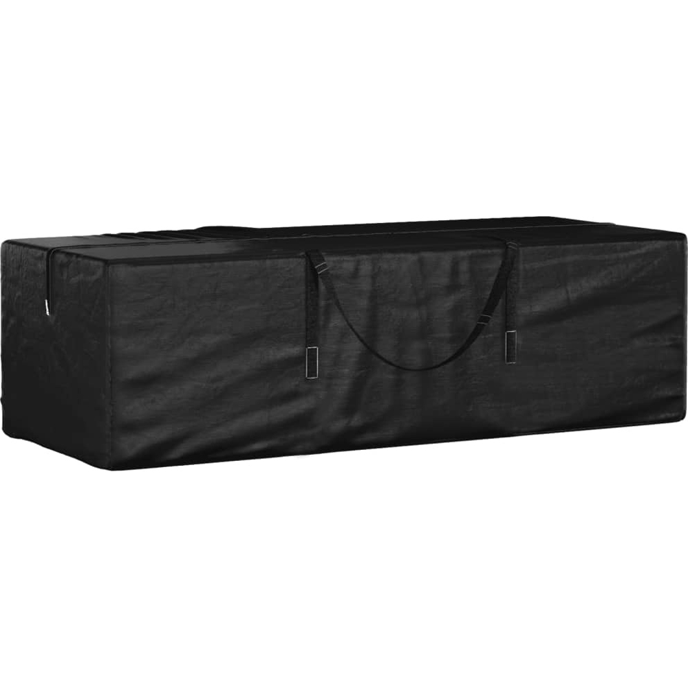 Walplus Black Polyethylene Garden Cushion Storage Bag 55 x 135 x 40cm Image 1