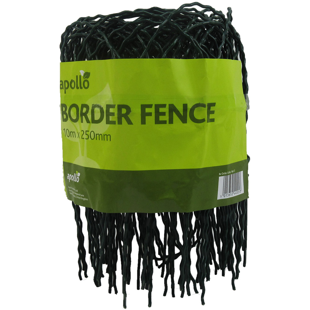 Plastic Borderfence - Green / 65cm Image 2