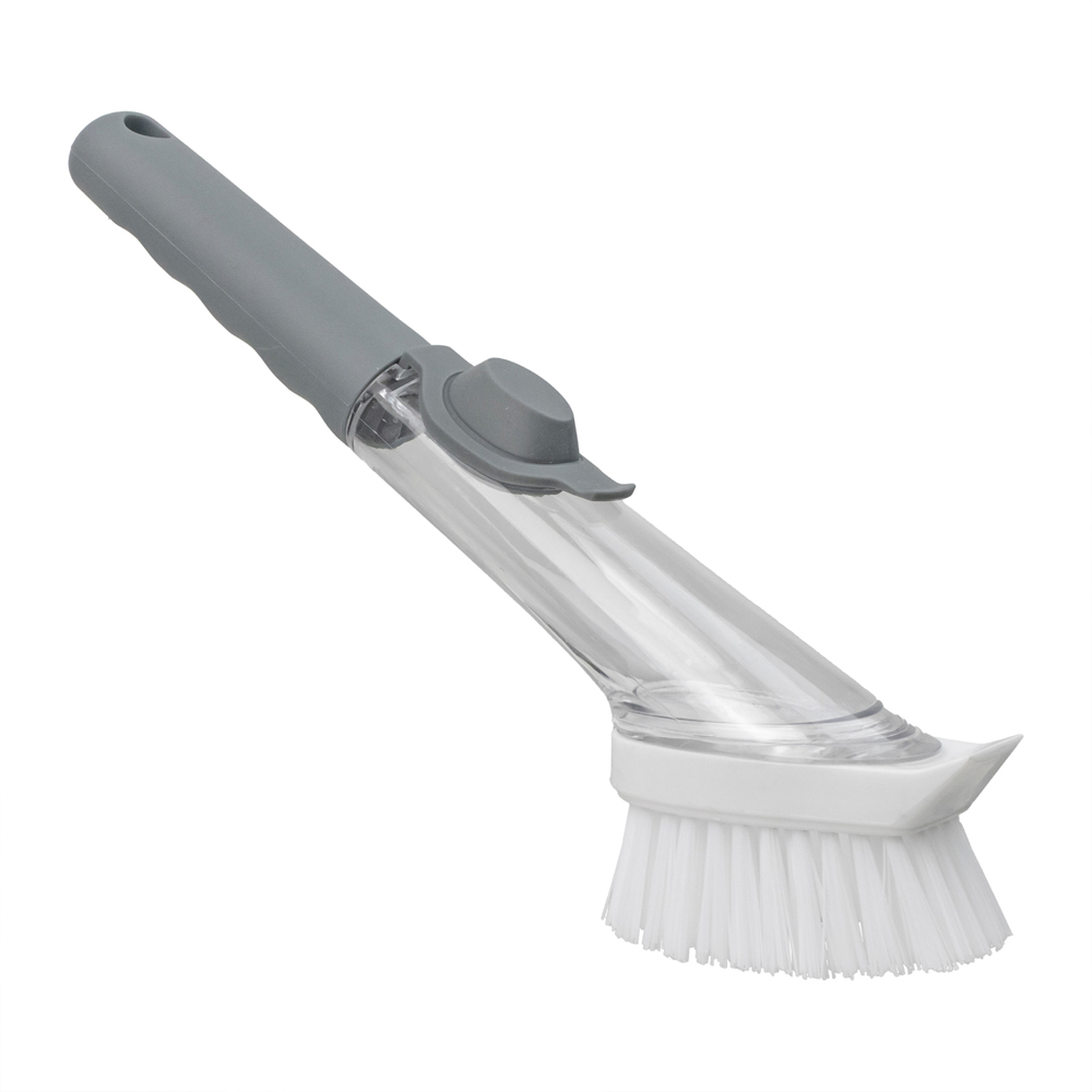 JVL Kitchen Soap Dispensing Dish Brush with Refill Brush Head Image 3