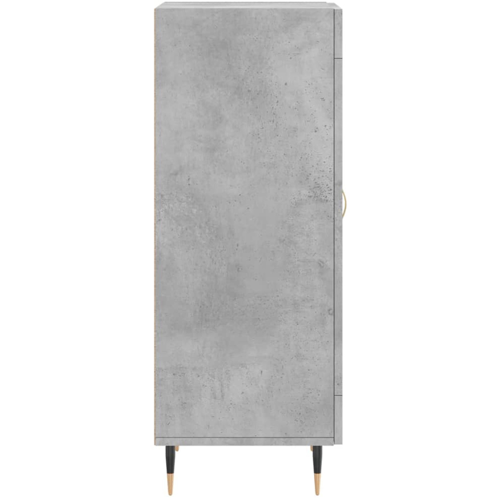vidaXL Single Door Concrete Grey Wooden Sideboard Image 7