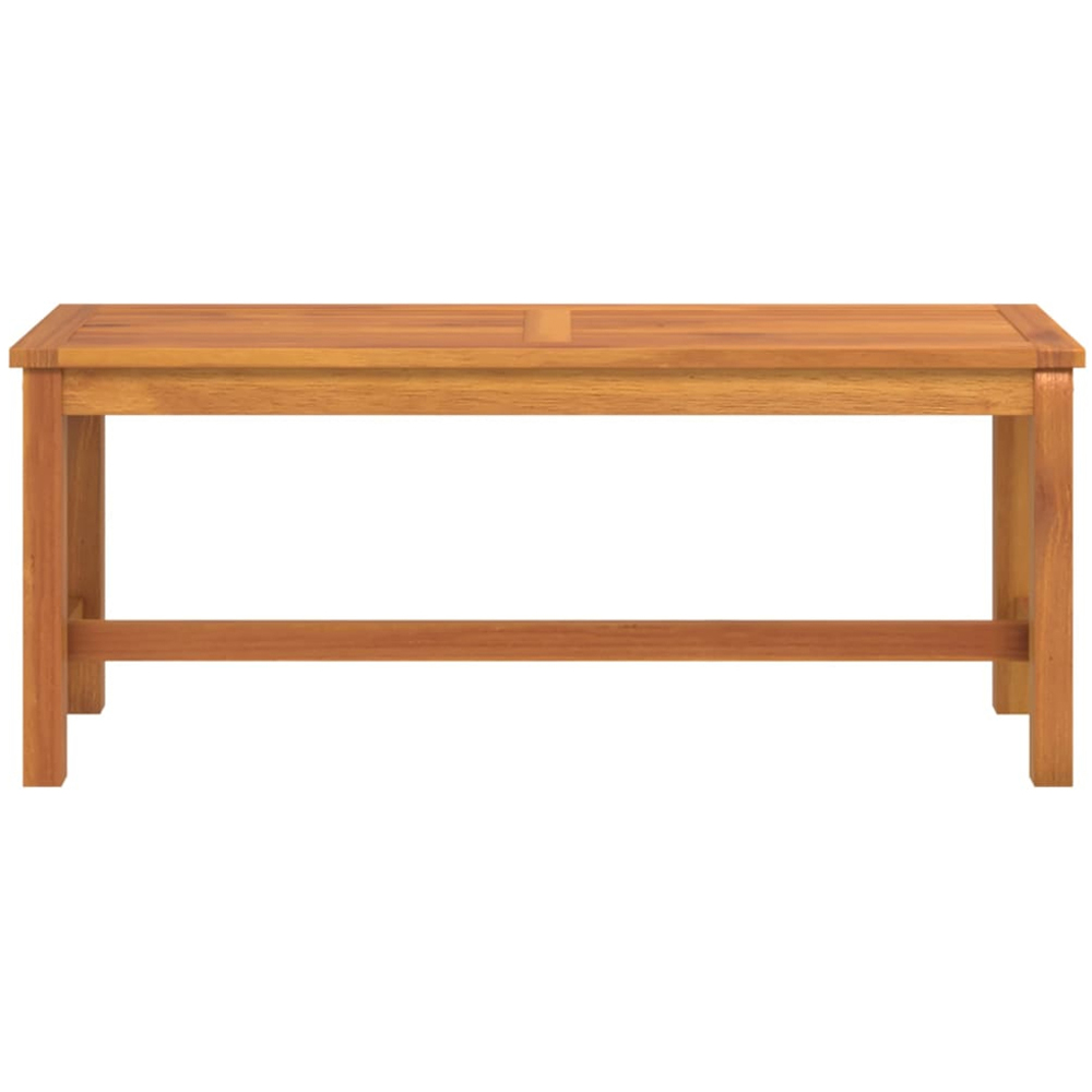 vidaXL Brown Solid Wood Acacia Garden Bench 110cm Image 3