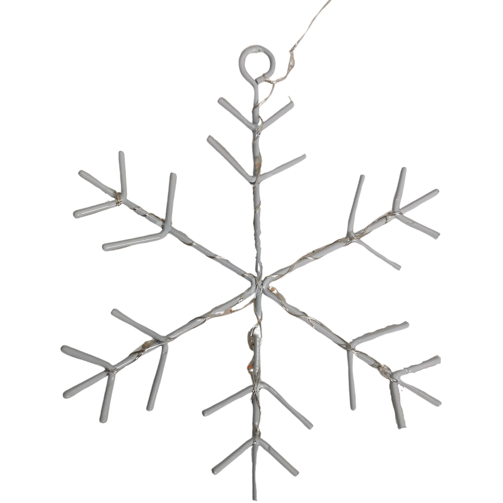 Samuel Alexander 147 Cool White LED Snowflake Curtain Light 1.2m Image 2