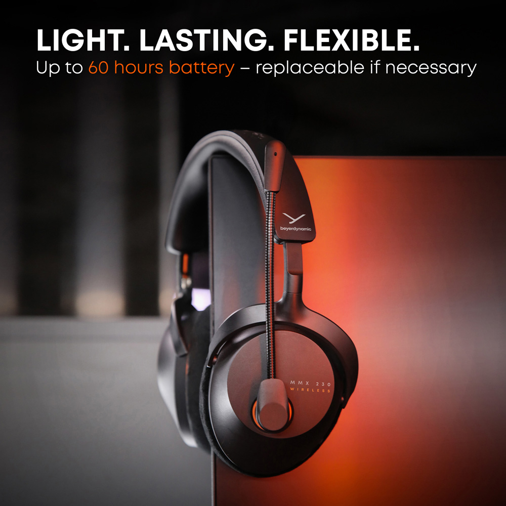 Beyerdynamic MMX 230 Black Wireless On-Ear Gaming Headphones with Microphone Image 5