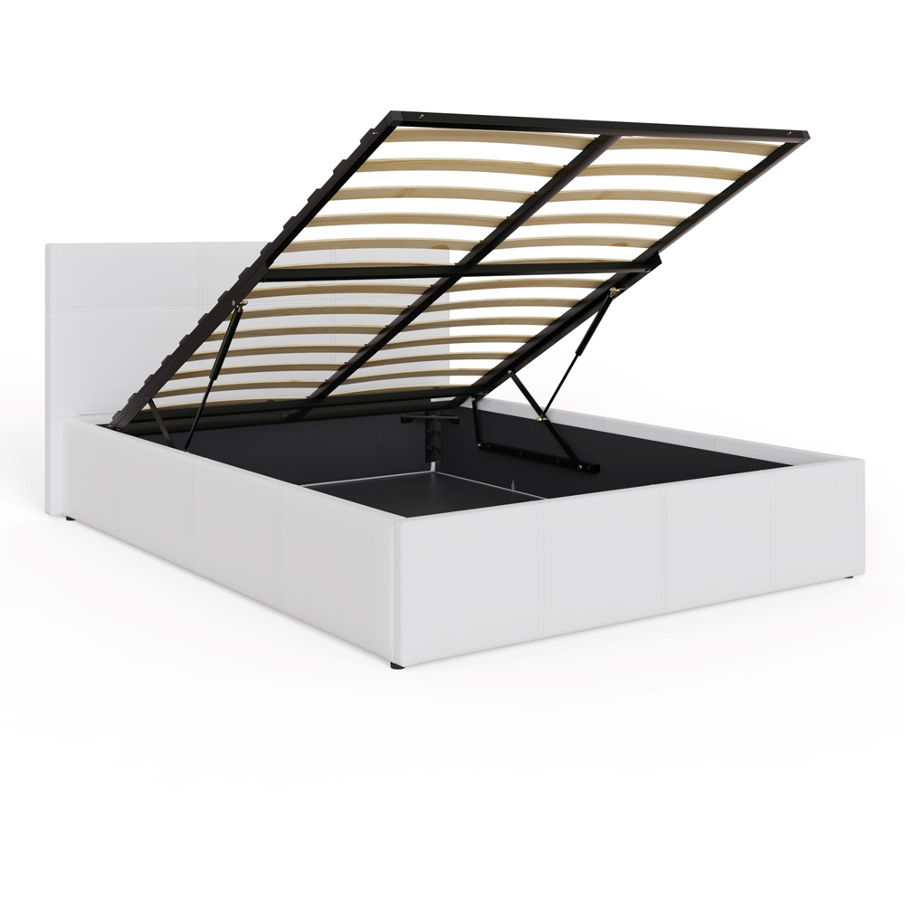 GFW Double White End Lift Ottoman Bed Image 5
