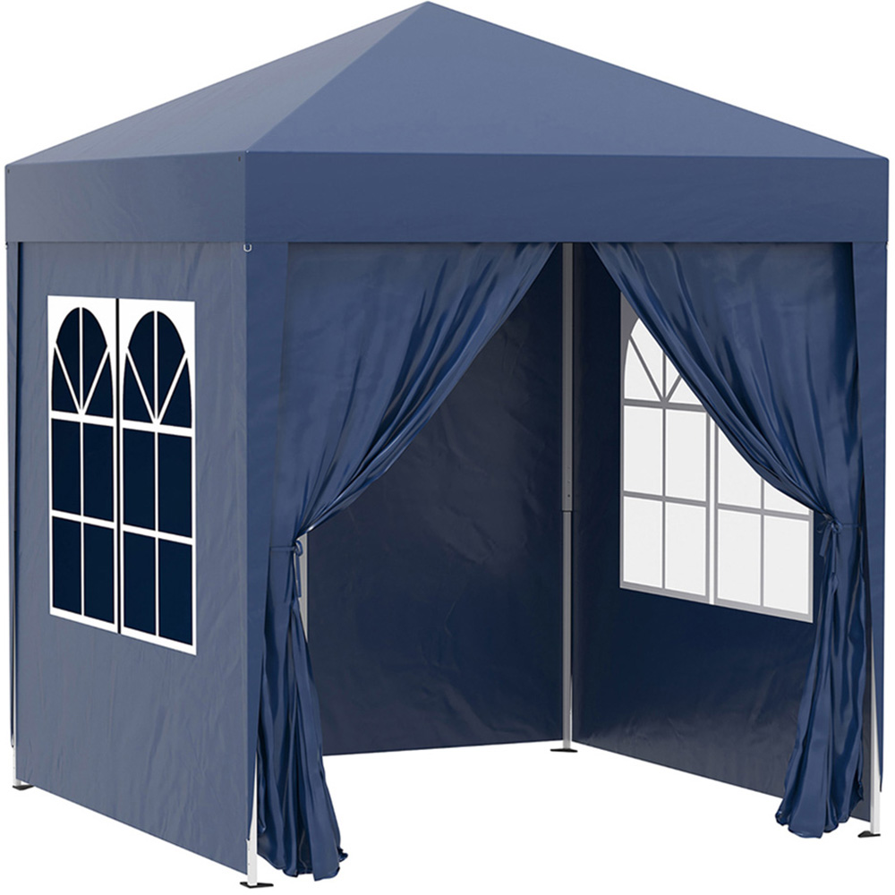 Outsunny 2 x 2m Blue Marquee Gazebo Party Tent Image 2