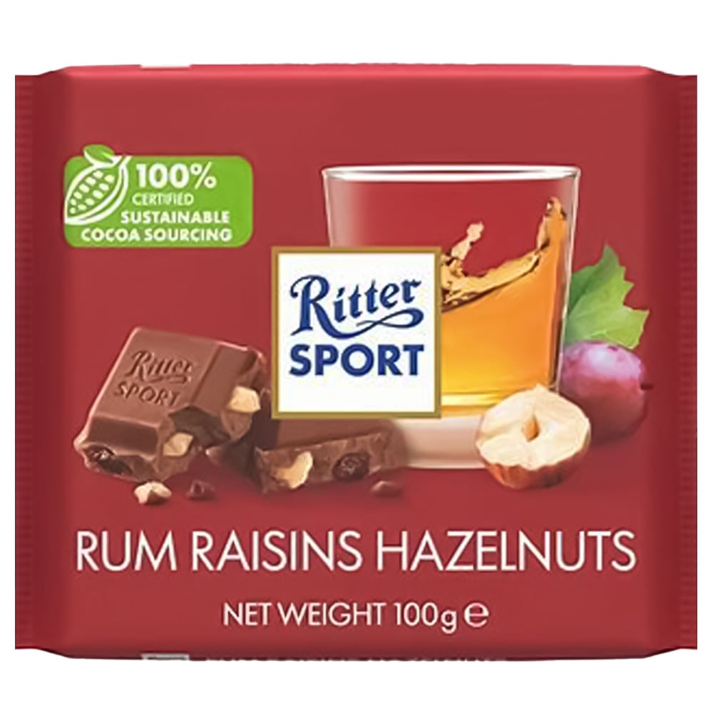 Ritter Sport Rum and Raisin Hazelnut 100g Image