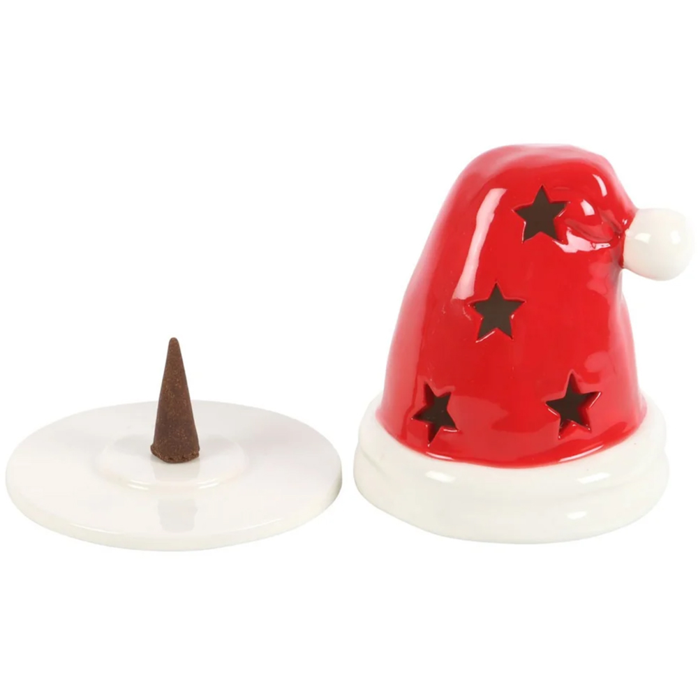Marco Paul Christmas Santa Hat Incense Cone and Tealight Candle Holder Image 2