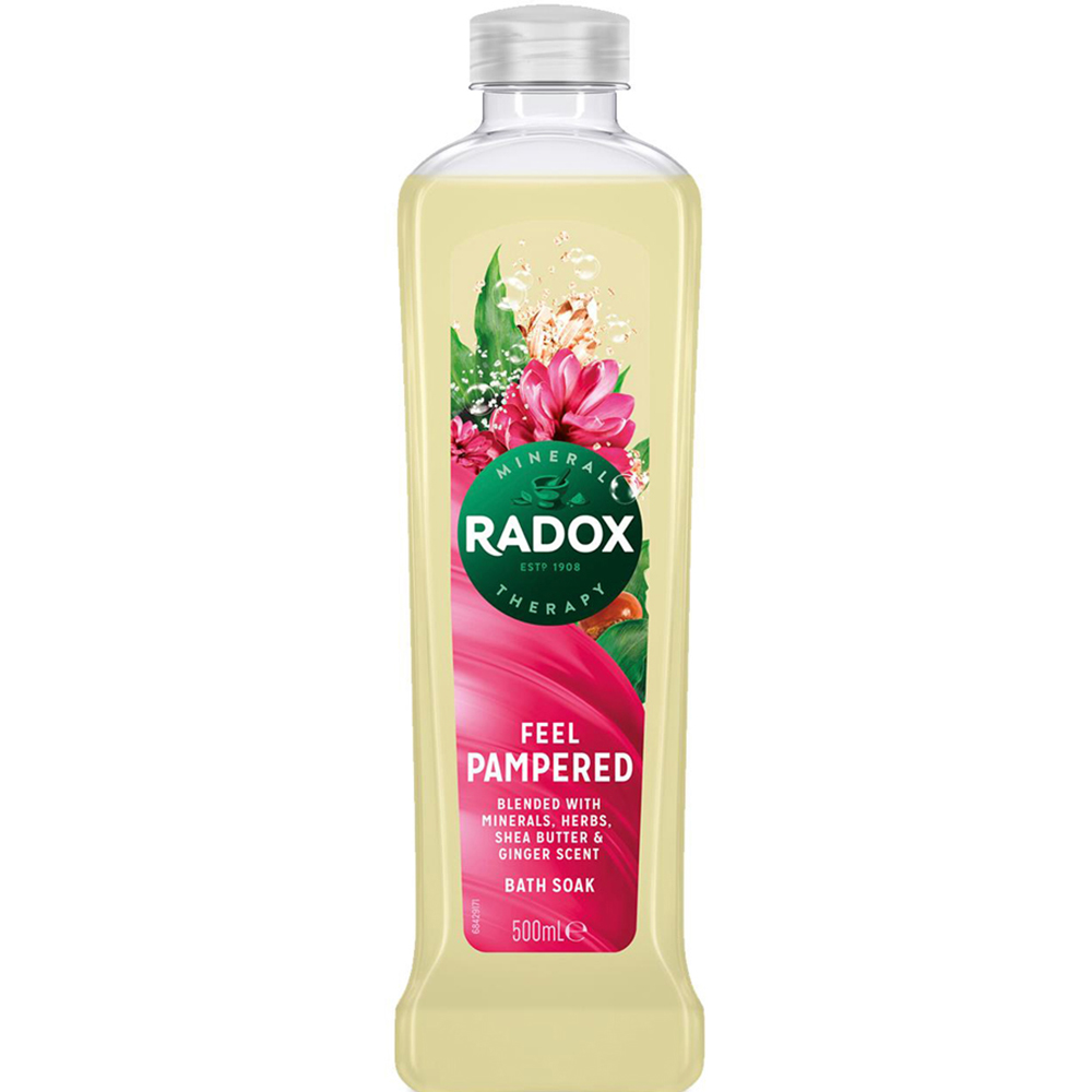 Radox Mineral Therapy Feel Pampered Blended with Minerals Bath Soak 500ml 3 Pack Image 3