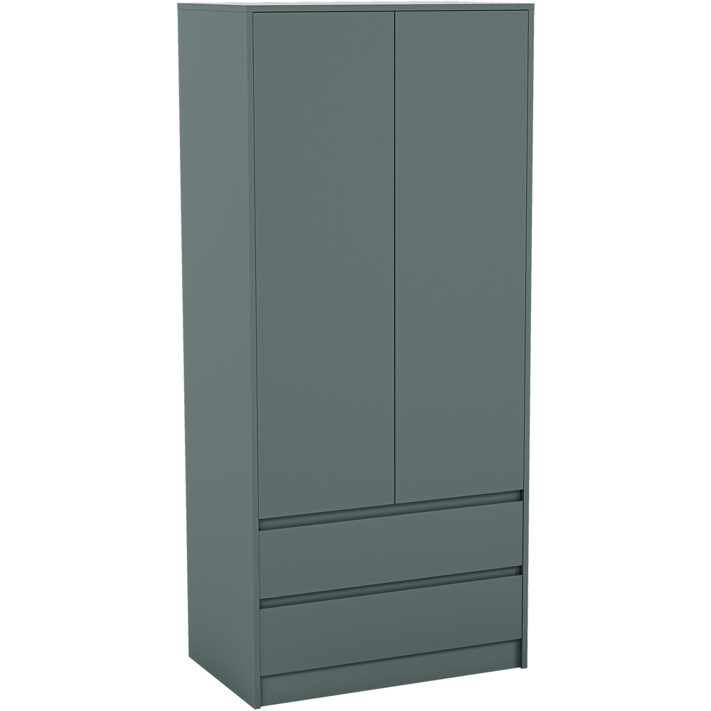 VIDA DESIGNS Denver Jasper Green 2 Door 2 Drawer Wardrobe Image 2