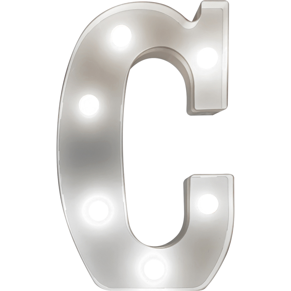 St Helens Battery Operated 3D LED Letter C Light Image 1