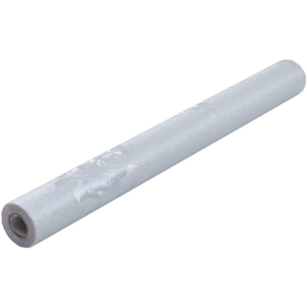 Living and Home Floral Textured Grey PVC Self Adhesive Wallpaper Image 5