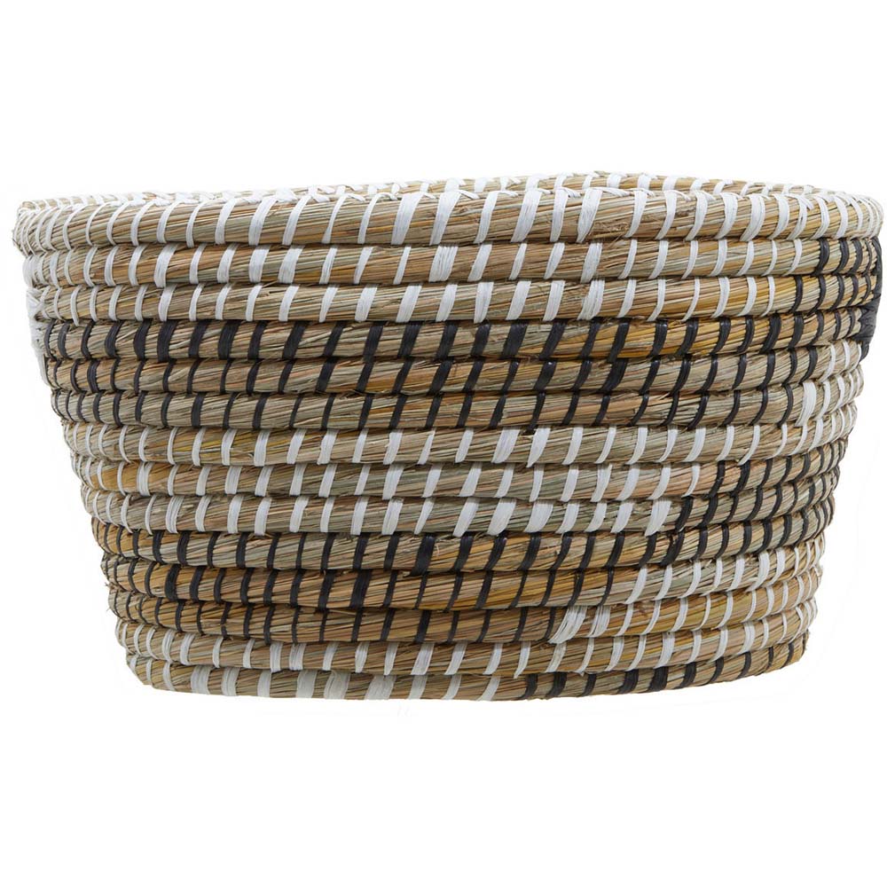 Premier Housewares Oval Straw Baskets Set of 3 Image 5