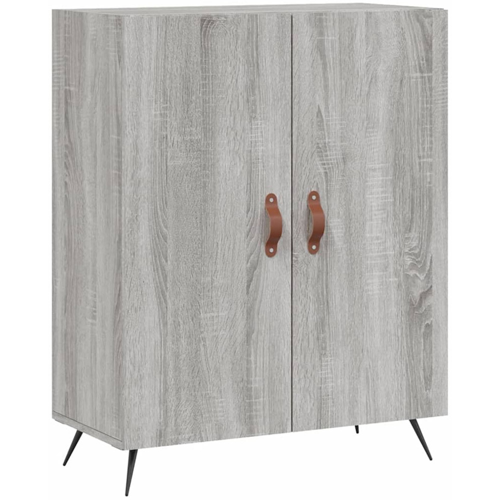 vidaXL 4 Door Grey Sonoma Highboard Image 7