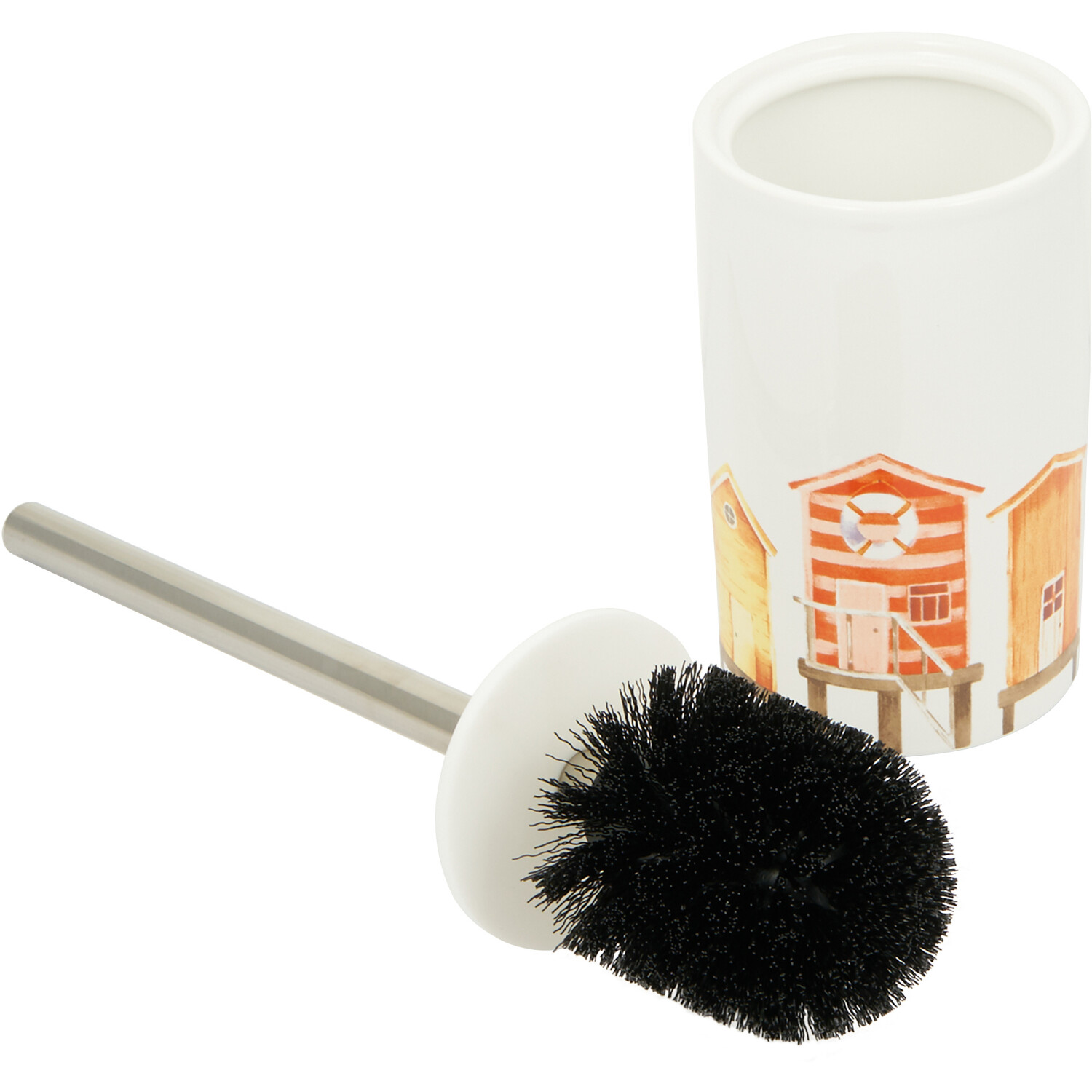 Vintage Beach Hut Toilet Brush Holder Image 2