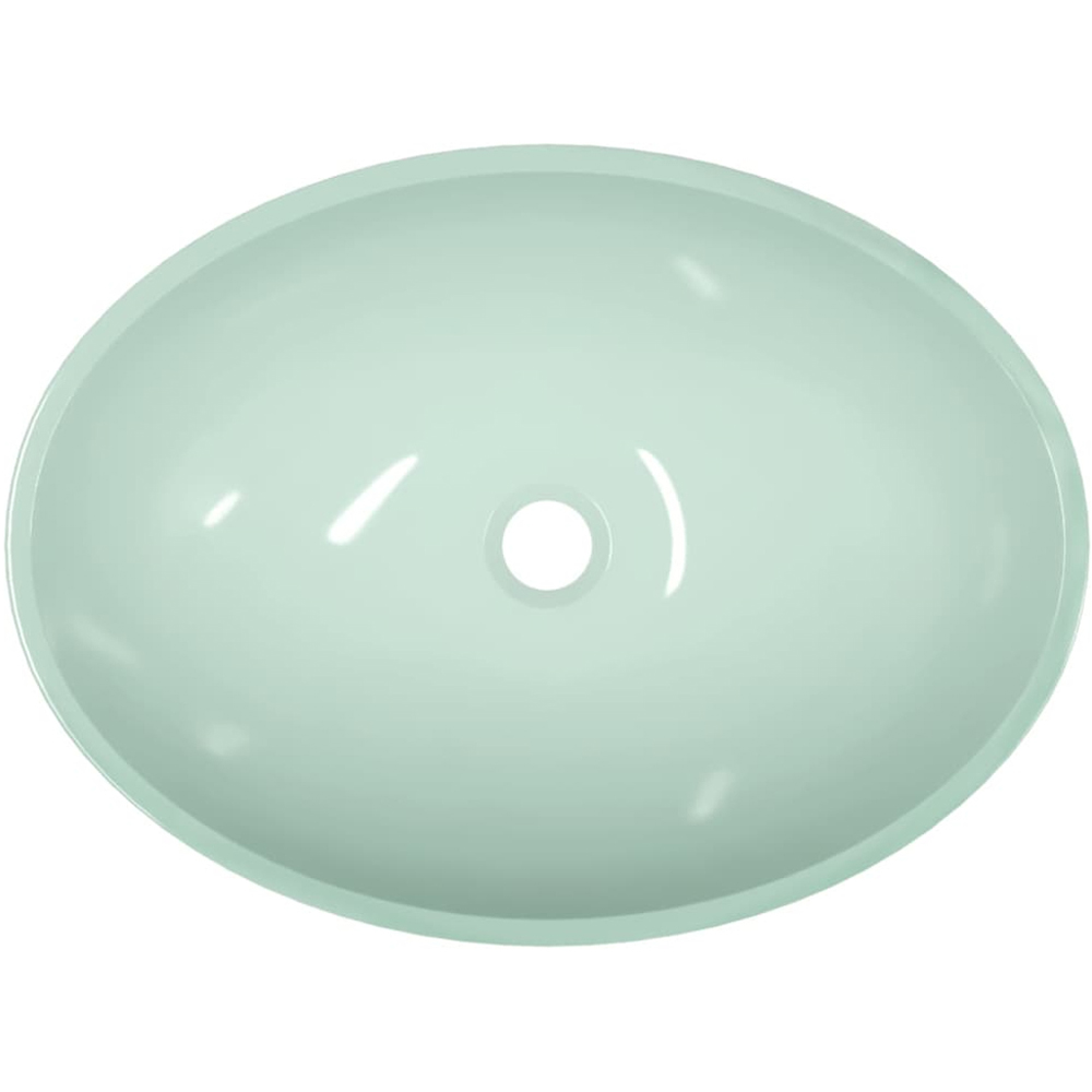 vidaXL White Glass Wash Basin 140 x 500 x 370mm Image 4