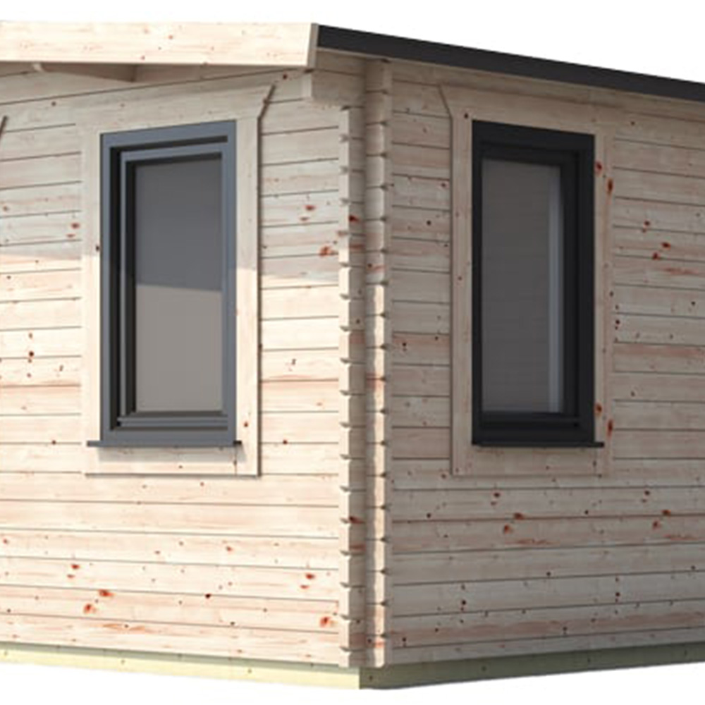 Power Sheds 16 x 18ft Left Double Door Chalet Log Cabin Image 3