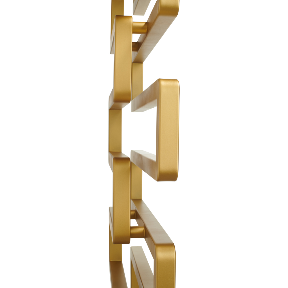 Terma Bookie Brass Heated Towel Rail 655 x 500mm Image 3