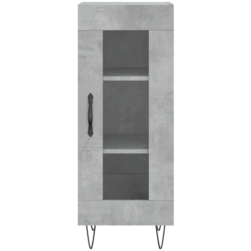 vidaXL 2 Door Concrete Grey Highboard Image 6