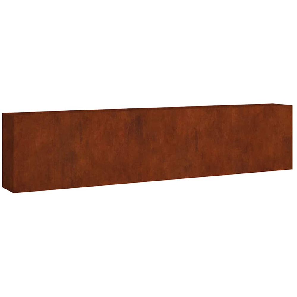 vidaXL Brown Corten Steel Raised Garden Bed 360 x 40 x 80cm Image 1