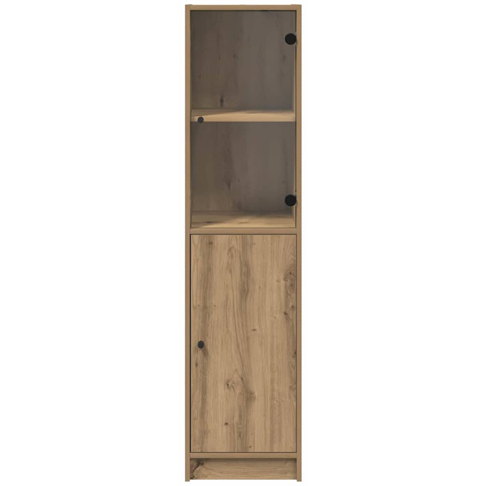 vidaXL 2 Door Artisan Oak Tall Slim Highboard Image 5