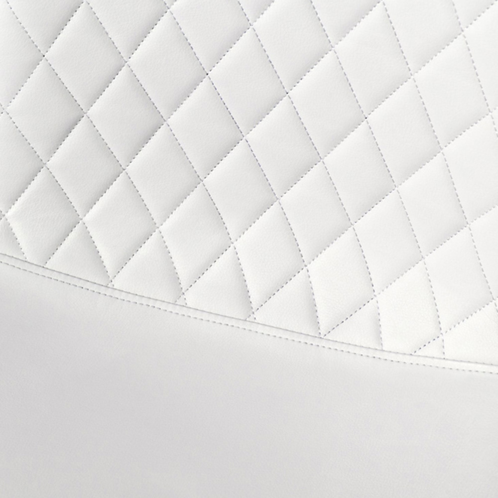 Furniturebox Lucia Solara 6 Seater Dining Set Black Gloss and White Image 8