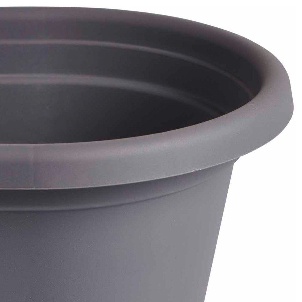 Clever Pots Grey Plastic Long Trough Pot 8L 50cm
