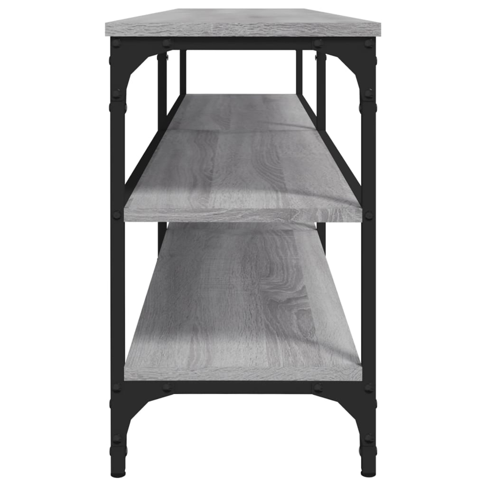 vidaXL 3 Shelf Grey Sonoma TV Cabinet Image 6