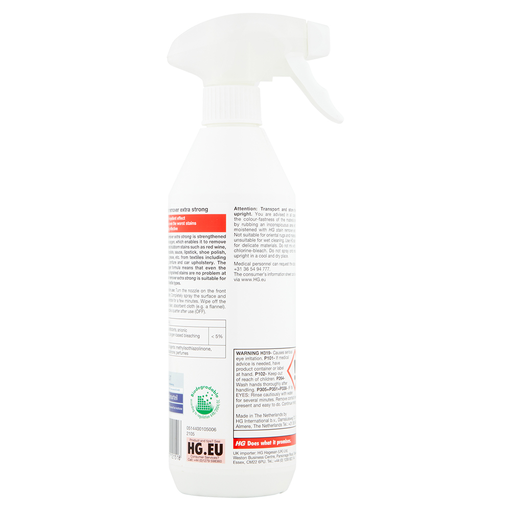 HG Extra Strong Stain Remover 500ml Wilko