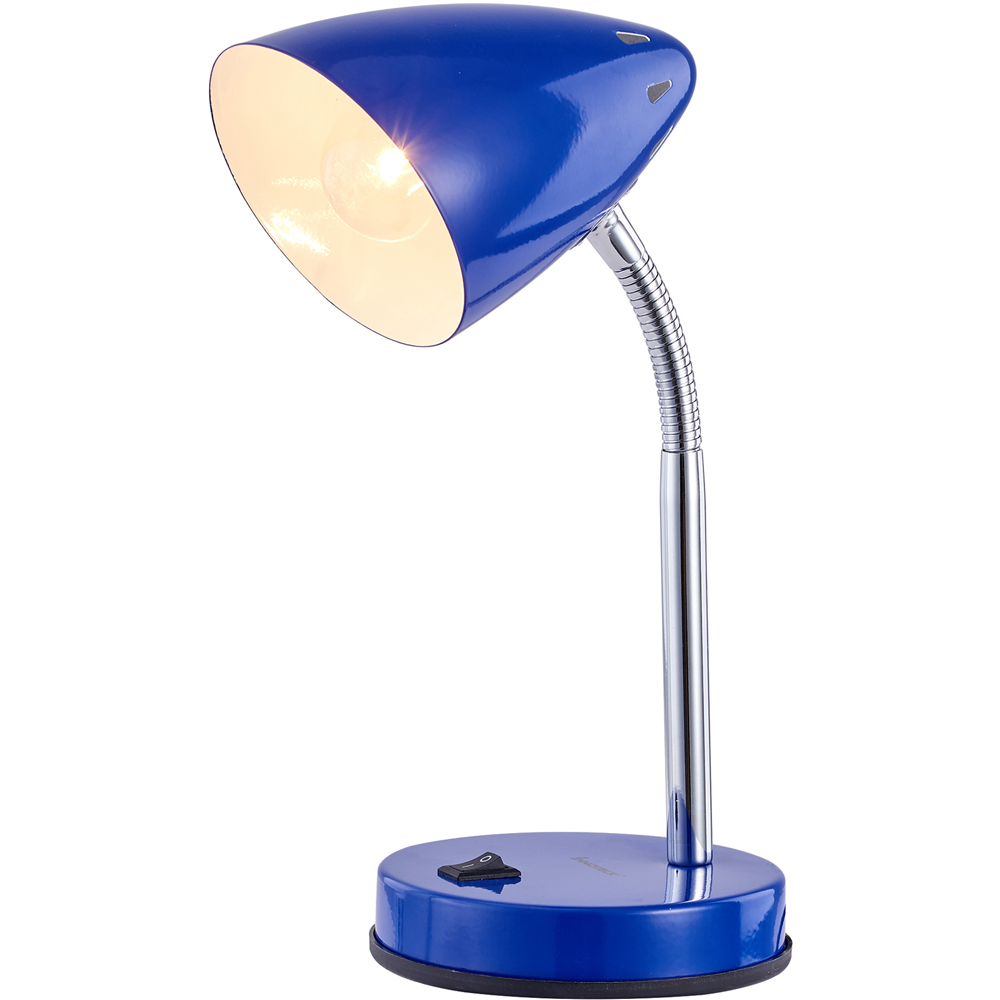 Innoteck Blue Cone Flexible Neck Desk Lamp Image 2