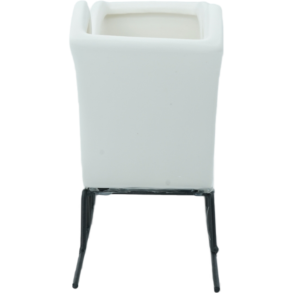 Decorative Sleigh Tealight Holder White Image 3
