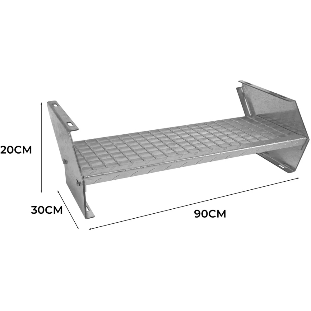 Monstershop 900mm Additional Galvanised Steel Steps Image 5