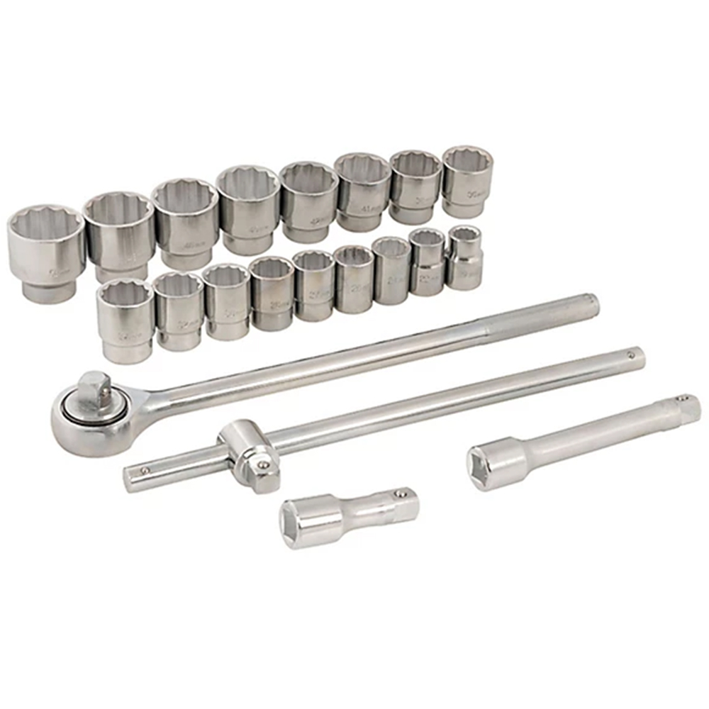 Silverline 21 Piece 3/4 inch Drive Metric Socket Set Image 2