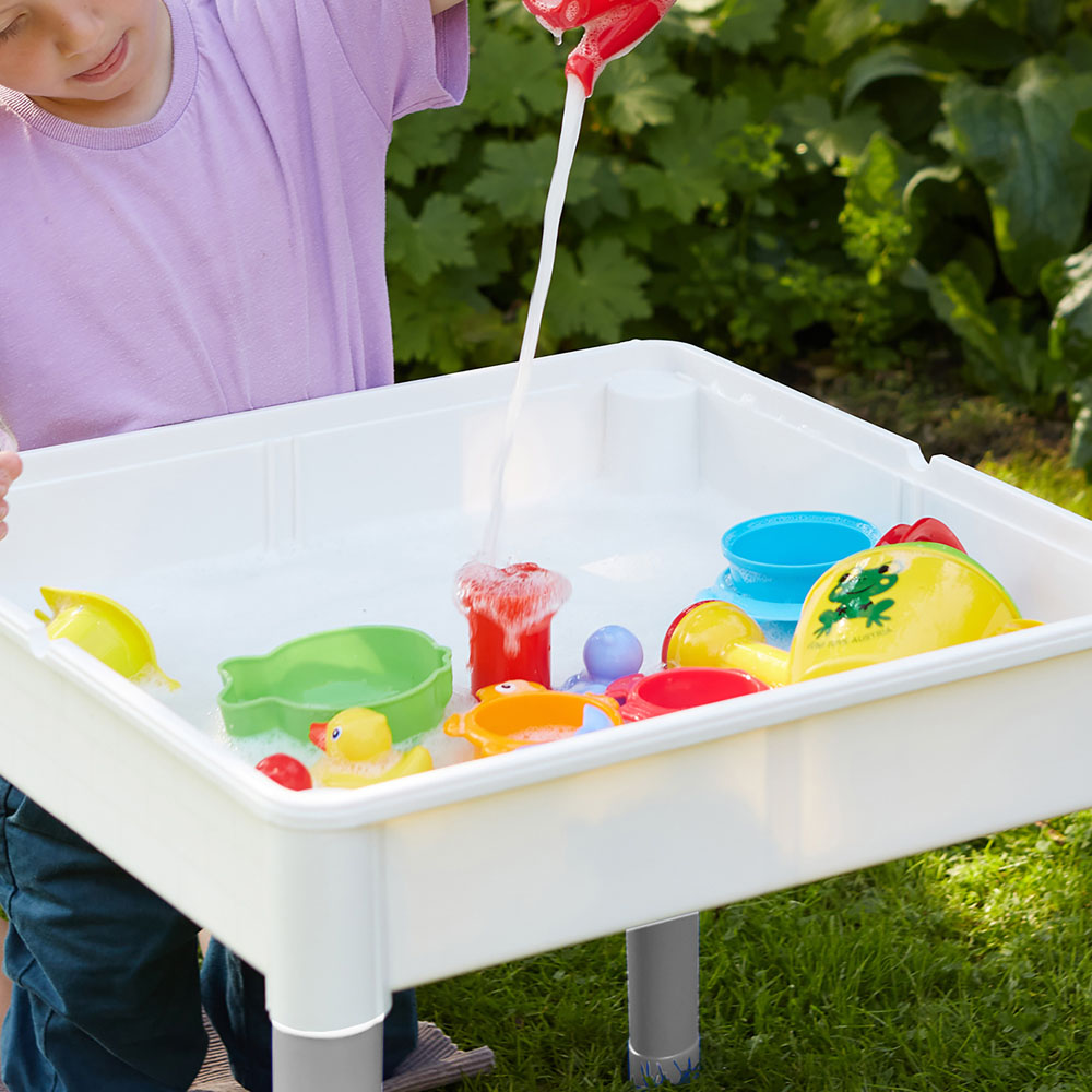 Liberty House Toys Kids 5-in-1 Grey and White Activity Table and 2 Chairs Set Image 7