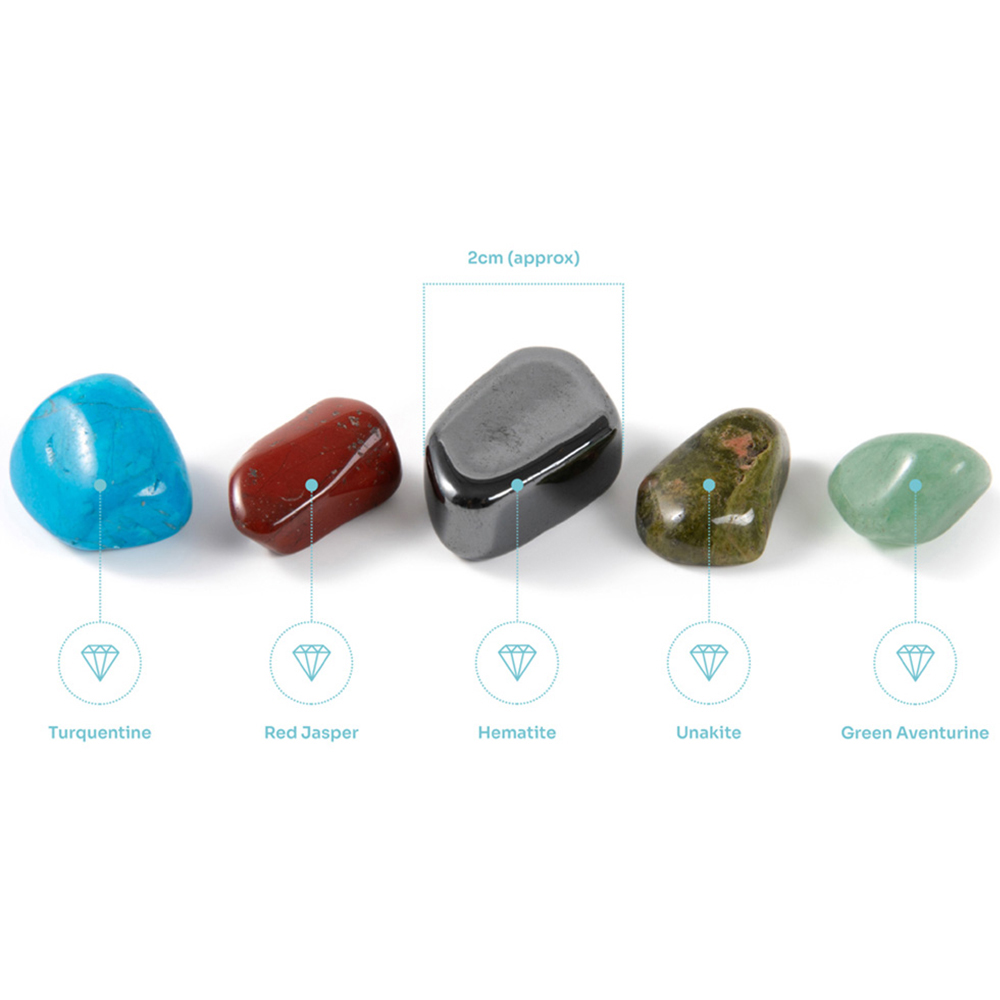 Myga Friendship Wellbeing Stone Collection with Drawstring Pouch Image 3